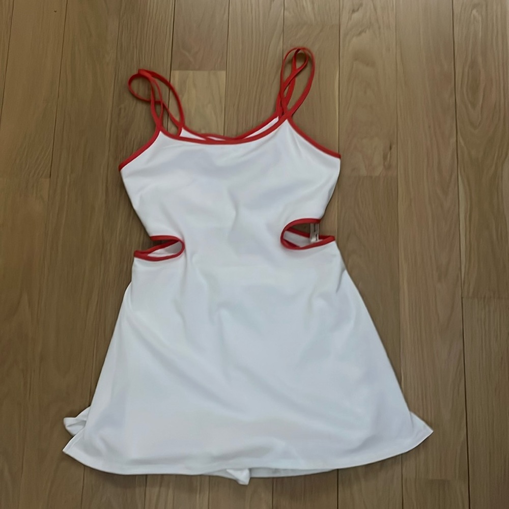 Shorts underneath. Built in Bra